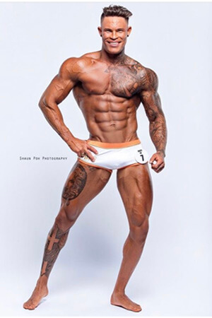 topless waiter in tip top shape at auckland physique competition